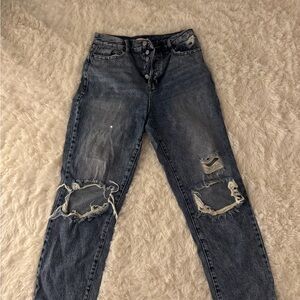PacSun Blue Distressed Boyfriend Jeans